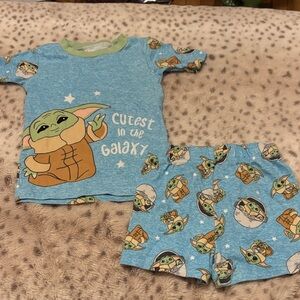 Star Wars Blue and Green Kids Pajama Set